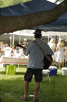 Steve playing